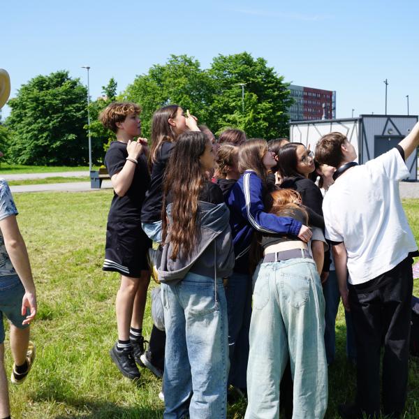 Youth taking a selfie